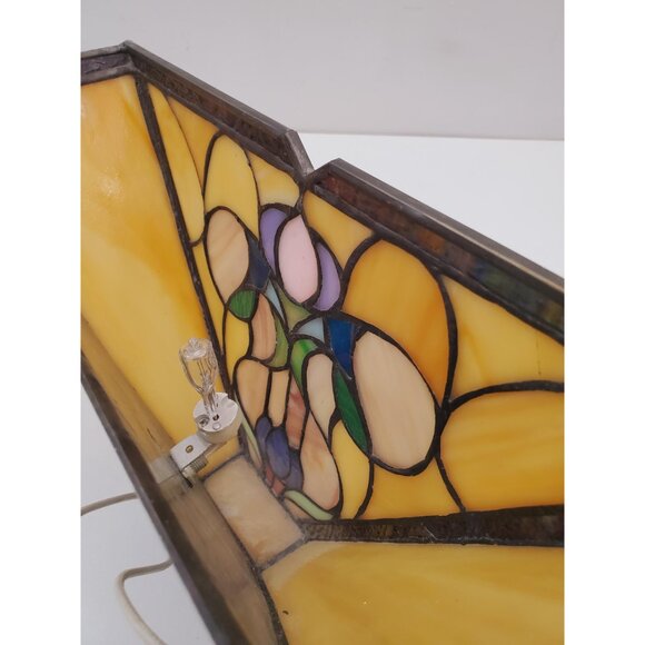 vintage Wall Sconce Tiffany style wall lamp handmade soldered wall light retro - Picture 6 of 10